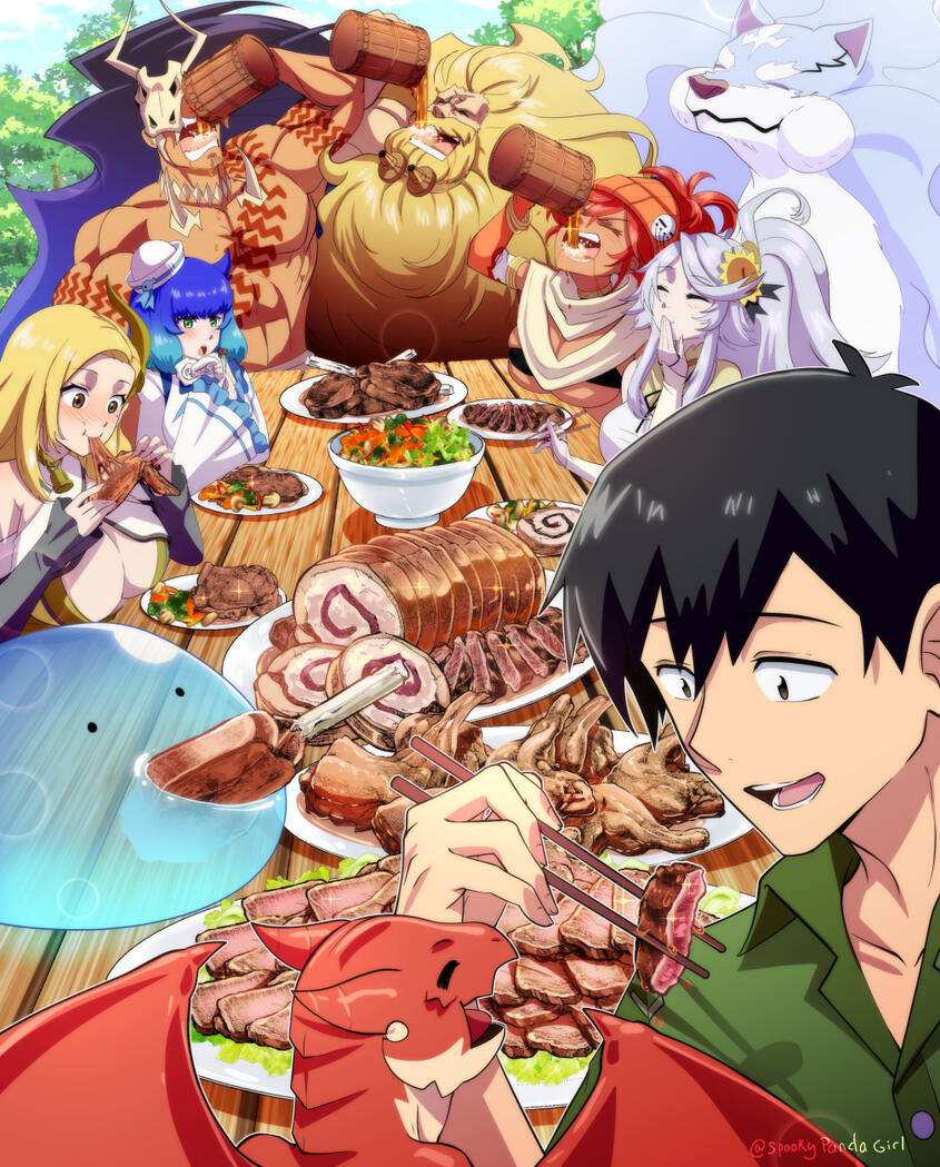 Campfire Cooking in another World Print